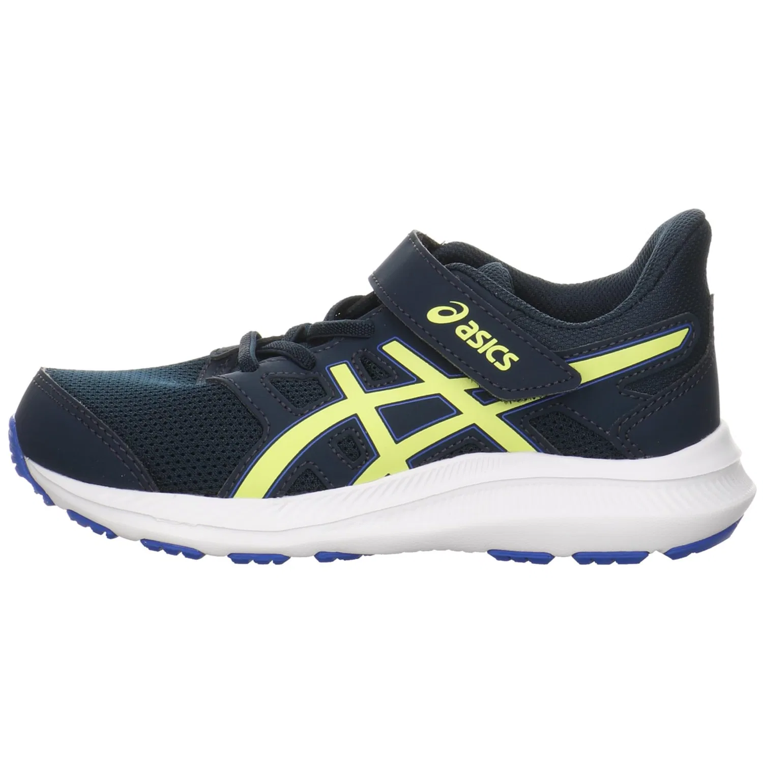 Детские кроссовки для мальчиков с закрытием на шнуровку Jolt 4 Ps ASICS, French Blue Glow Yellow — фото 2