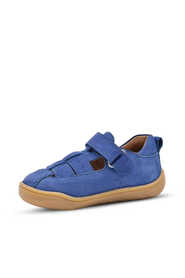 Детские кеды из натуральной кожи с ортопедической стелькой Lore Kids A More, Blue — фото 4