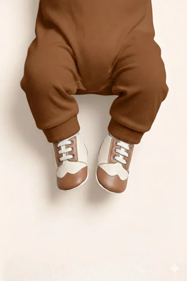 Детская обувь для первых шагов с гибкой подошвой Numix Baby Kids, Brown