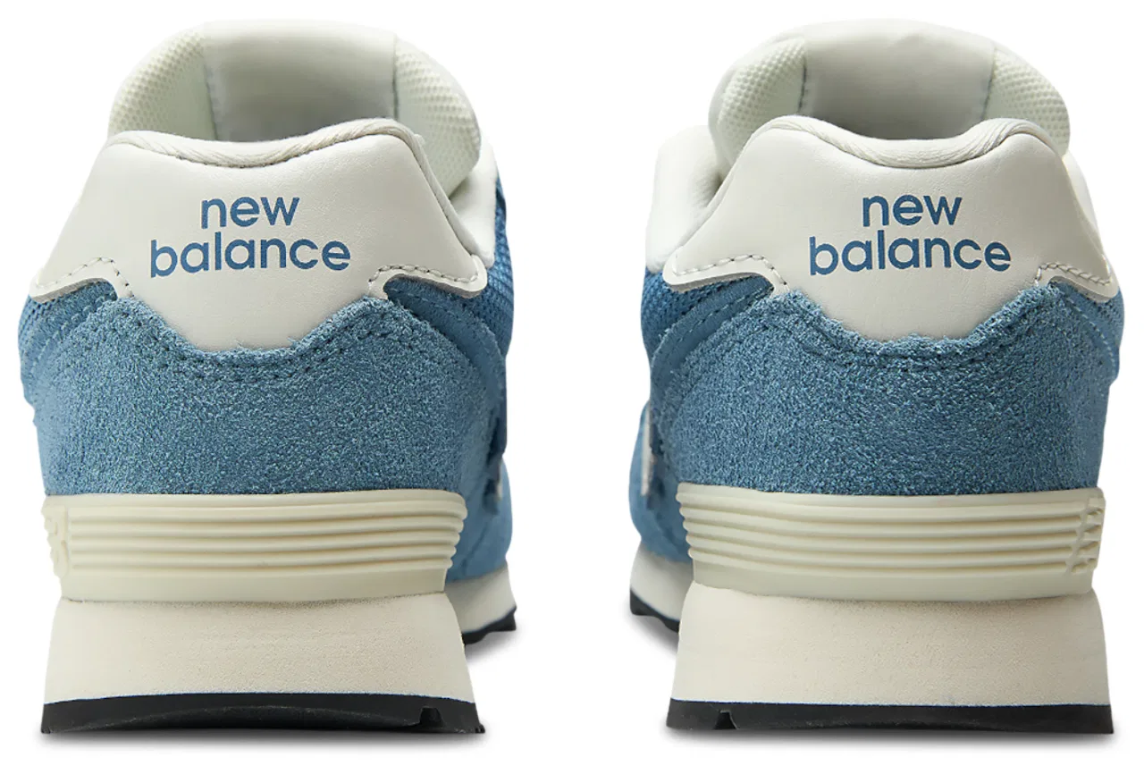 Детские кроссовки для мальчиков на шнуровке New Balance 574, Heron Blue/Sea Salt — фото 3