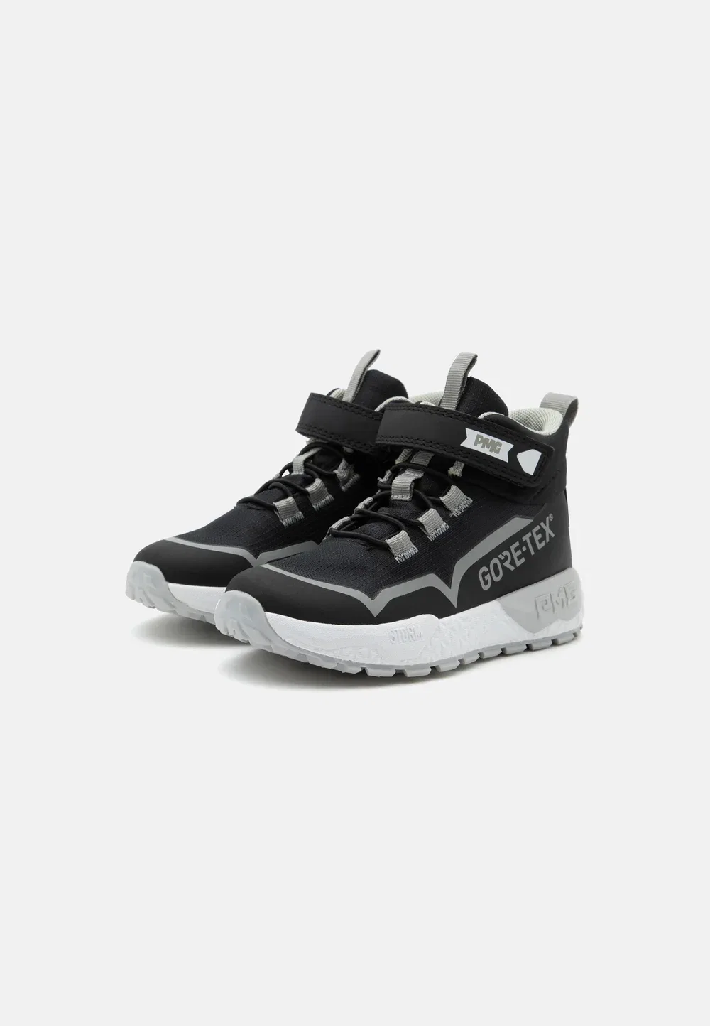 Goretex b&g storm унисекс - высокие кроссовки Primigi, Black/Grey — фото 2