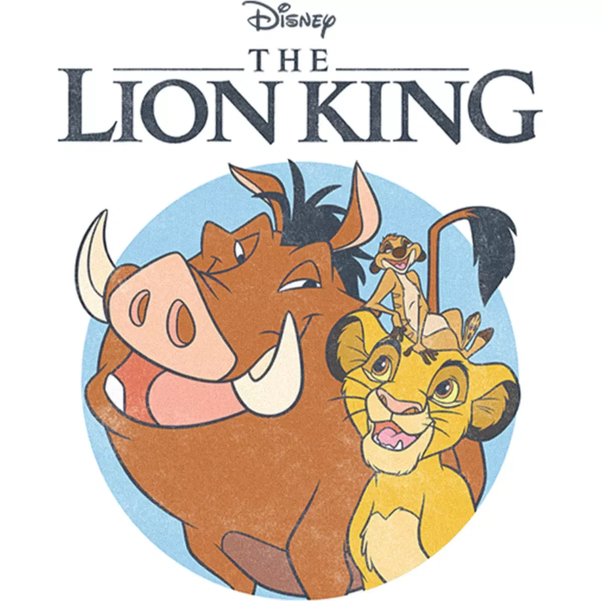 Детское футболка с принтом Classic Friends The Lion King, White — фото 2