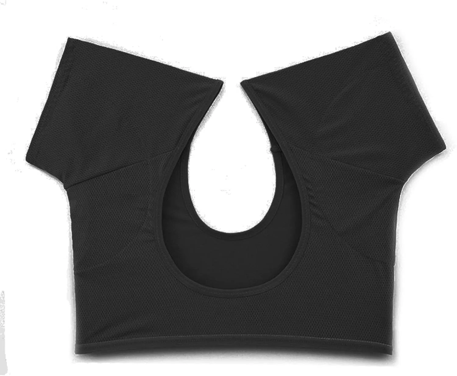 Женская футболка с сетчатой вставкой и быстросохнущей тканью Breathable Top With Underarm Pads, Black — фото 2
