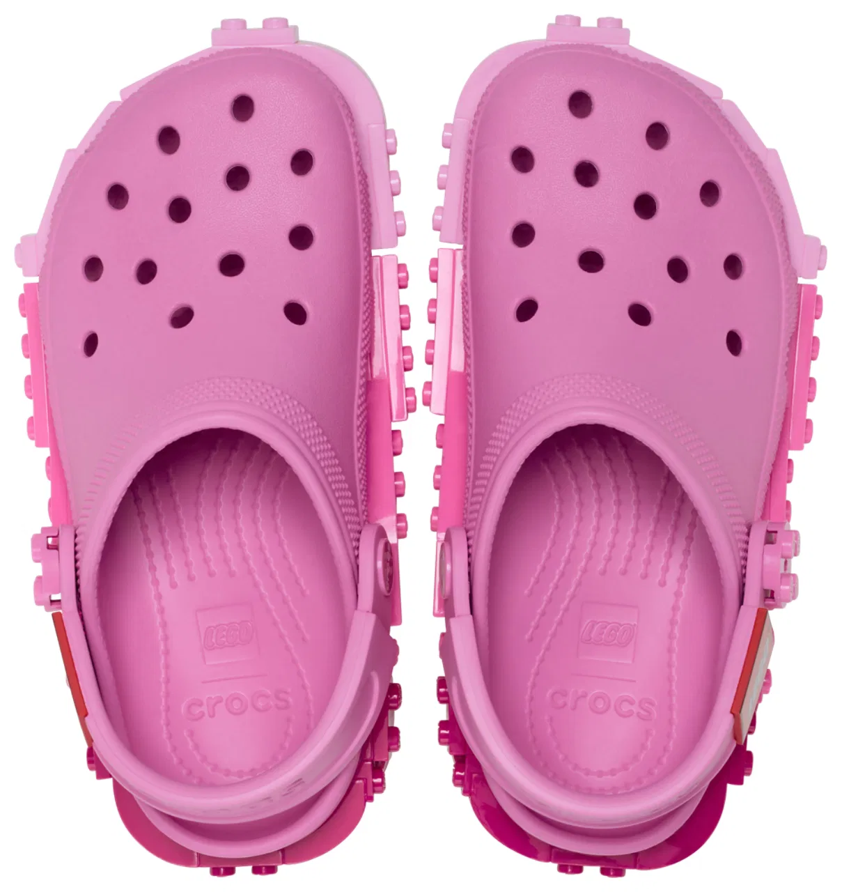 Детские сабо Lego Crocs, розовый — фото 4