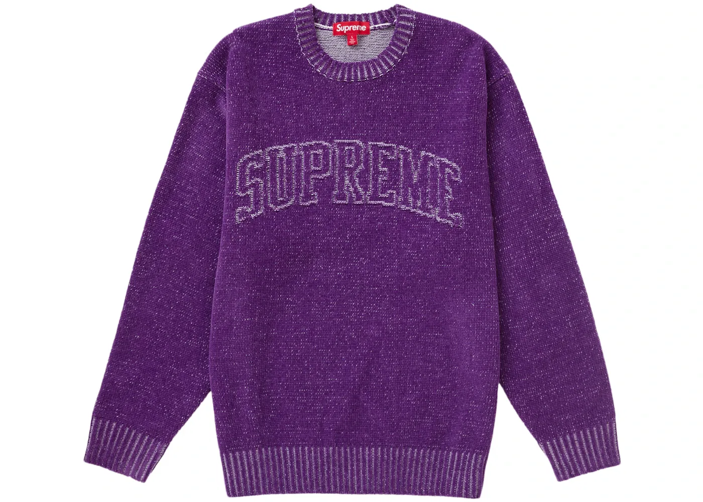 Мужской свитер с контрастным принтом Supreme, Purple