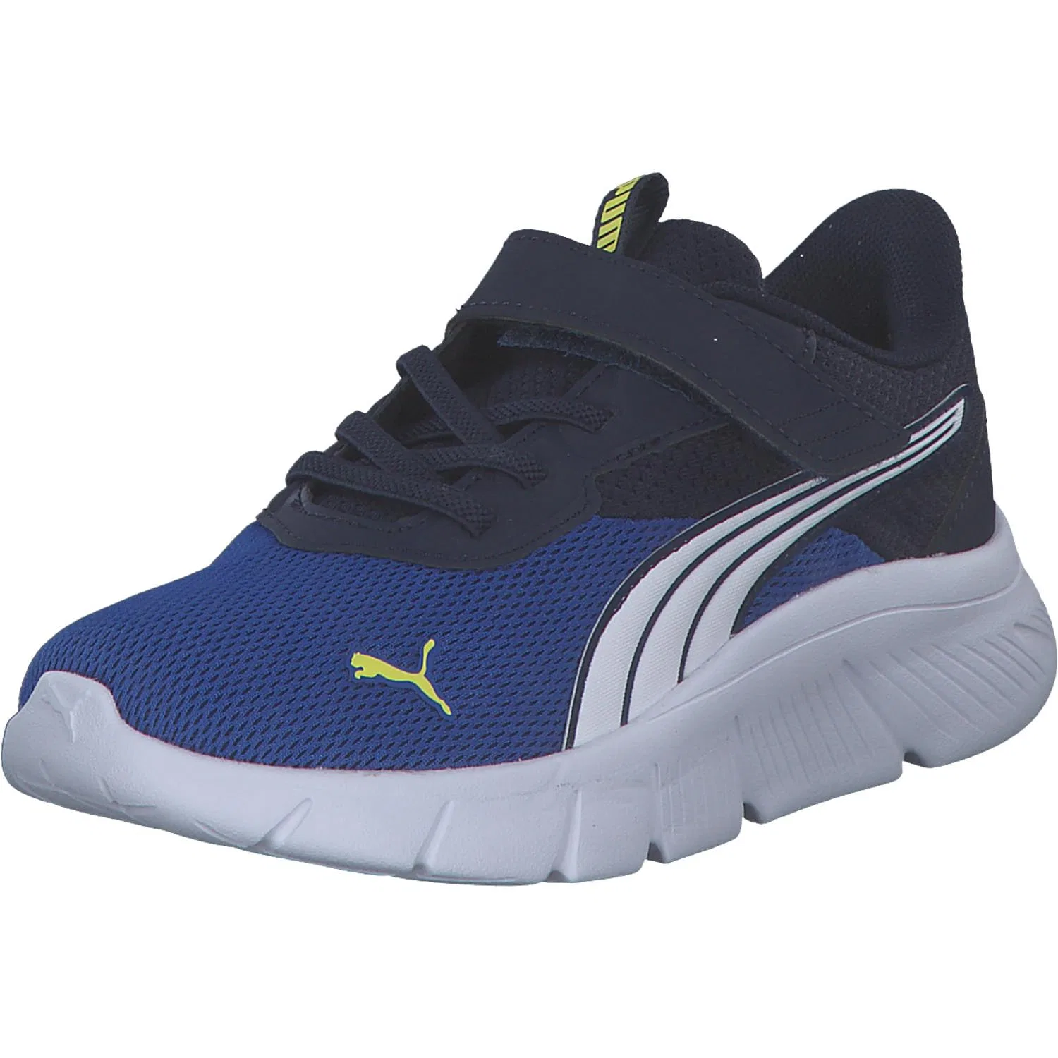 Детские кроссовки для мальчиков гибкие PUMA FlexFocus Modern, Vivid Blue White