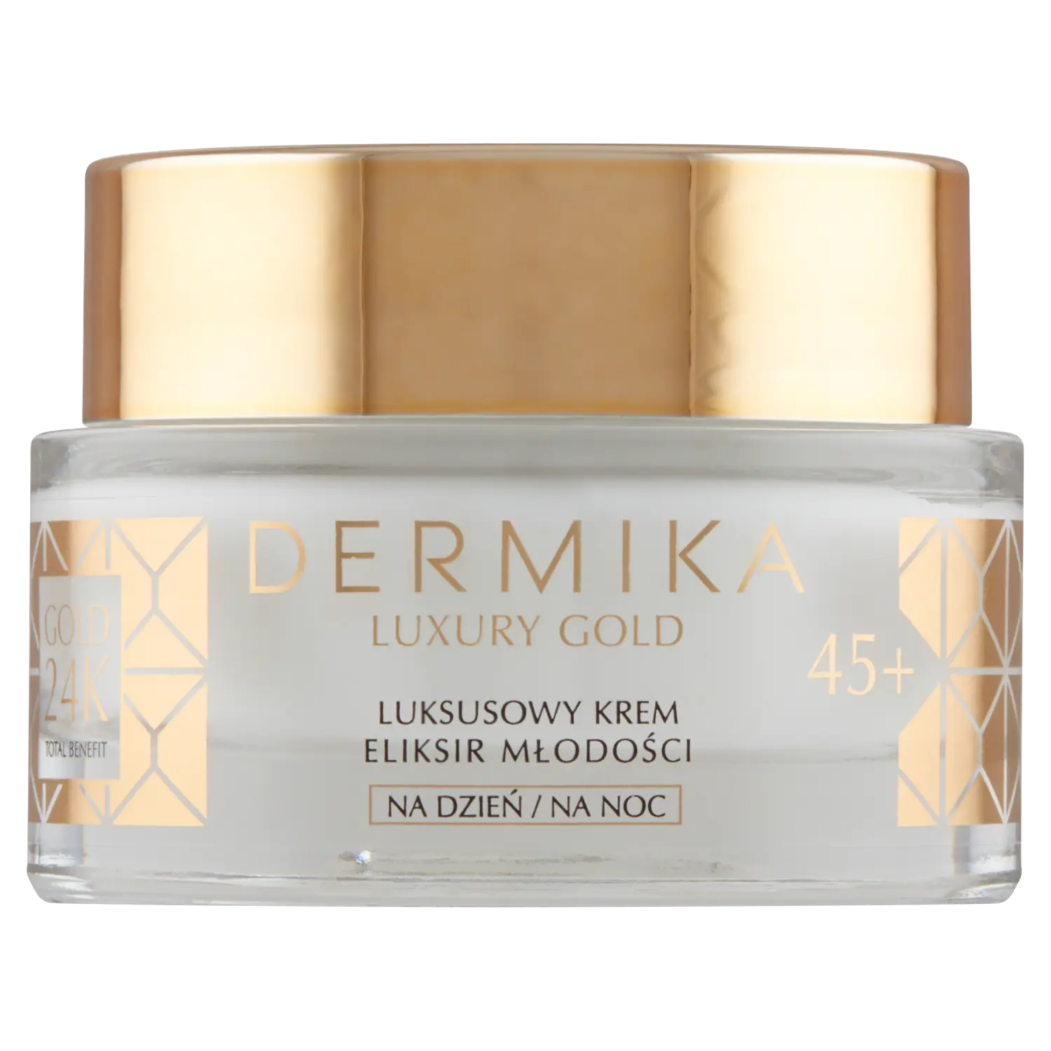 

Dermika Gold 24k крем для лица эликсир молодости день и ночь 45+, 50 мл