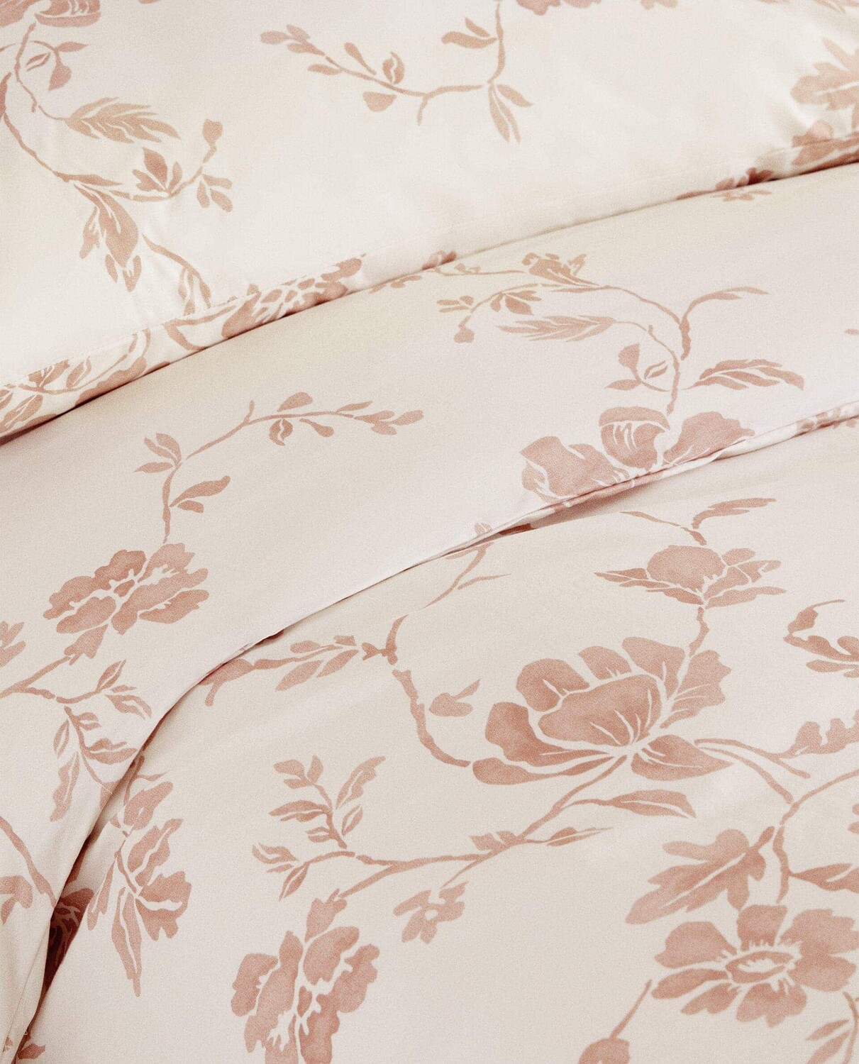 Пододеяльник Zara Home Floral Print, светло-розовый — фото 3