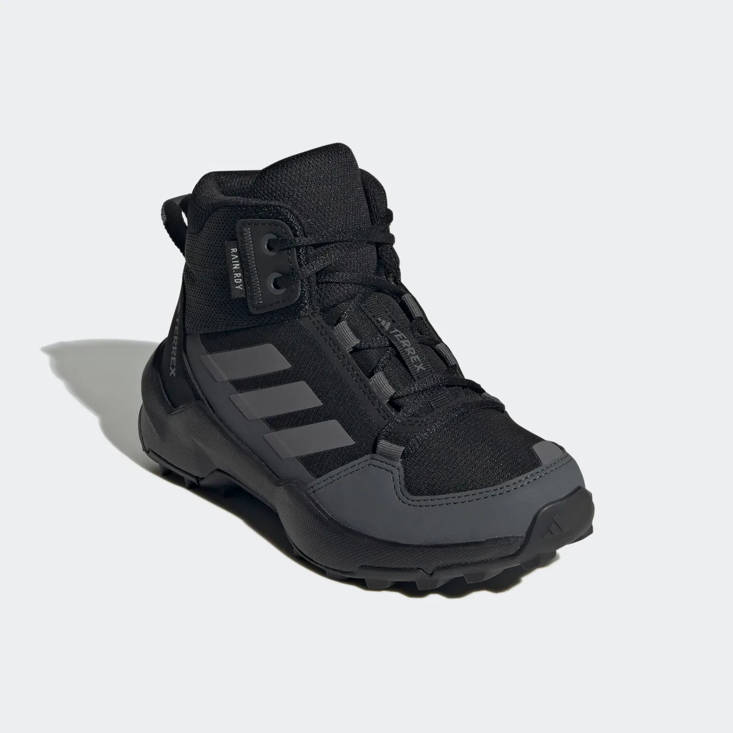 Детские полуботинки для активного отдыха водонепроницаемые Adidas TERREX, Black/Grey