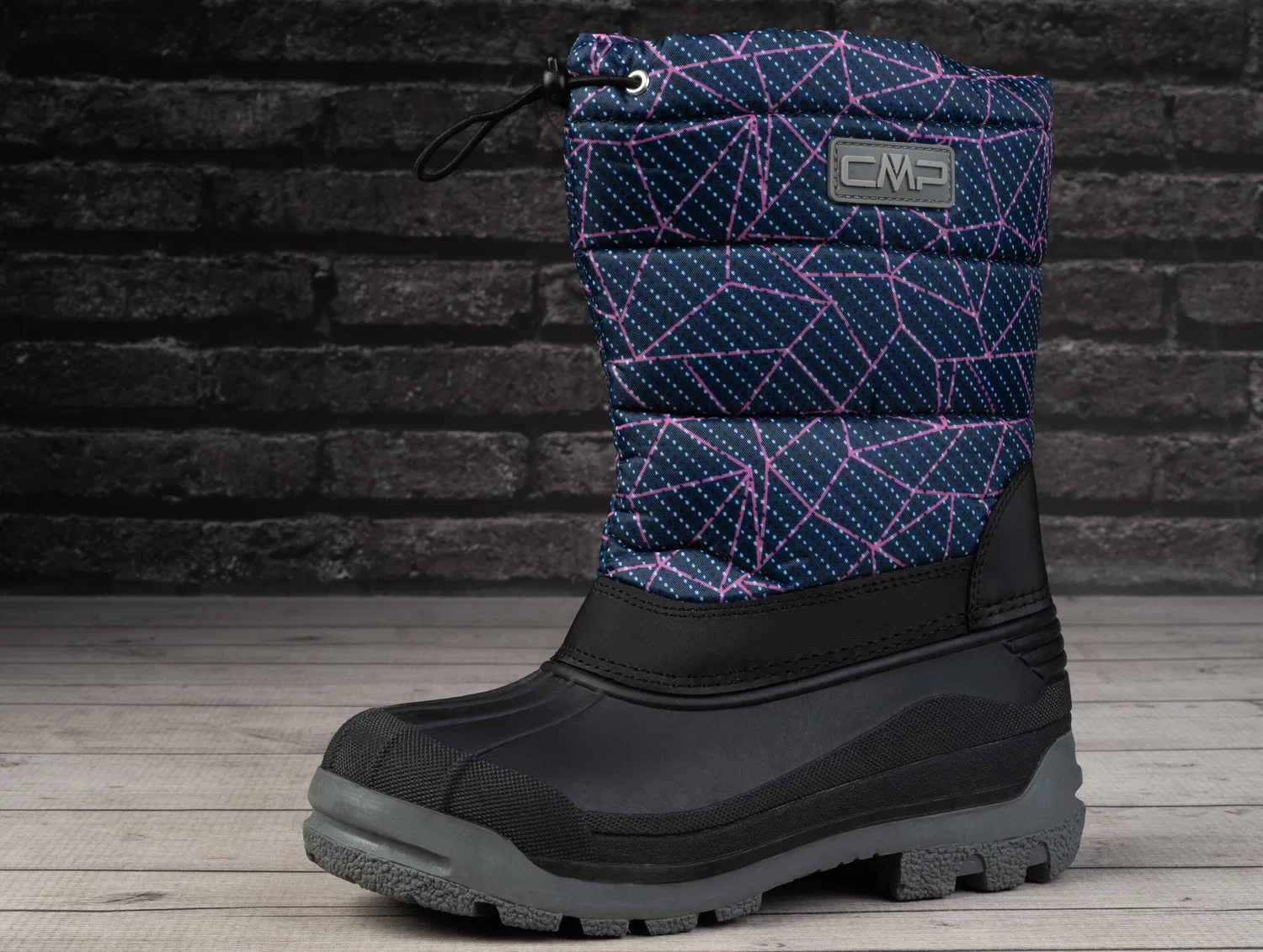 Детские зимние снежные ботинки Sneewy Snowboots Cmp, Darkblau / Konigliches Lila / Grau — фото 3