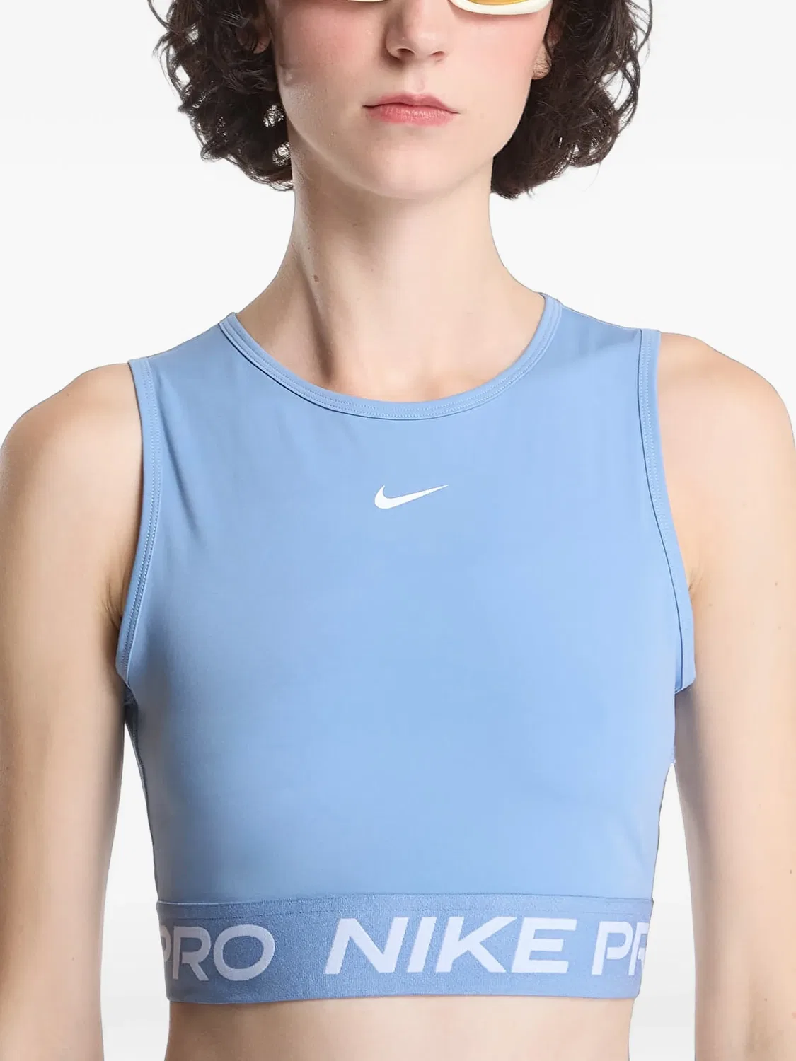 Спортивный топ-майка Dri-FIT синего цвета Nike, синий — фото 3