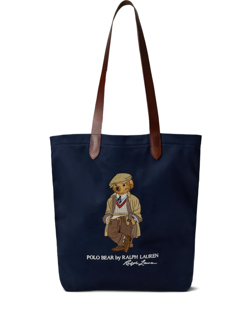 

Сумка-тоут с вышивкой Polo Bear POLO RALPH LAUREN, синий
