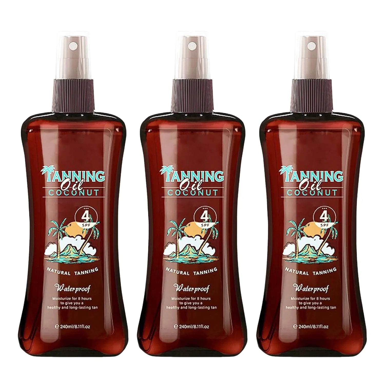 Масло для загара Body Oil с кокосовым маслом и маслом какао, Generisch — фото 2