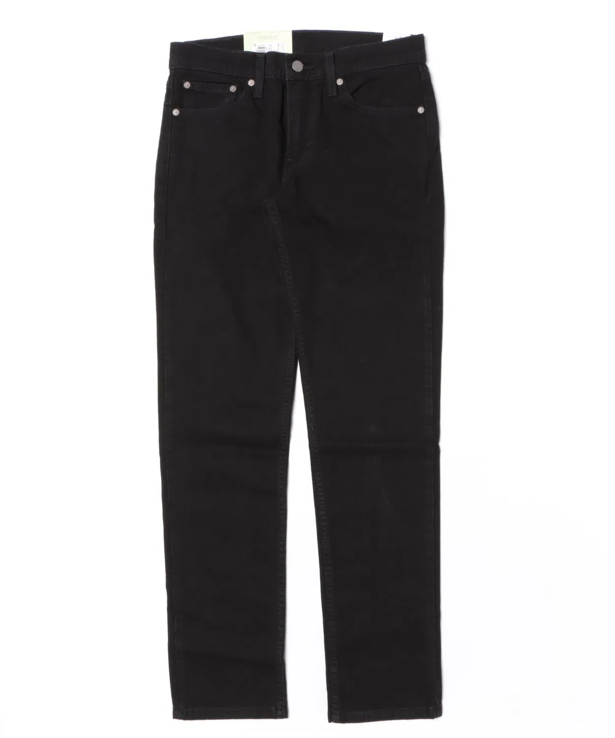 Мужские/Женские джинсы slim straight с брендовым логотипом Levi's, Черный