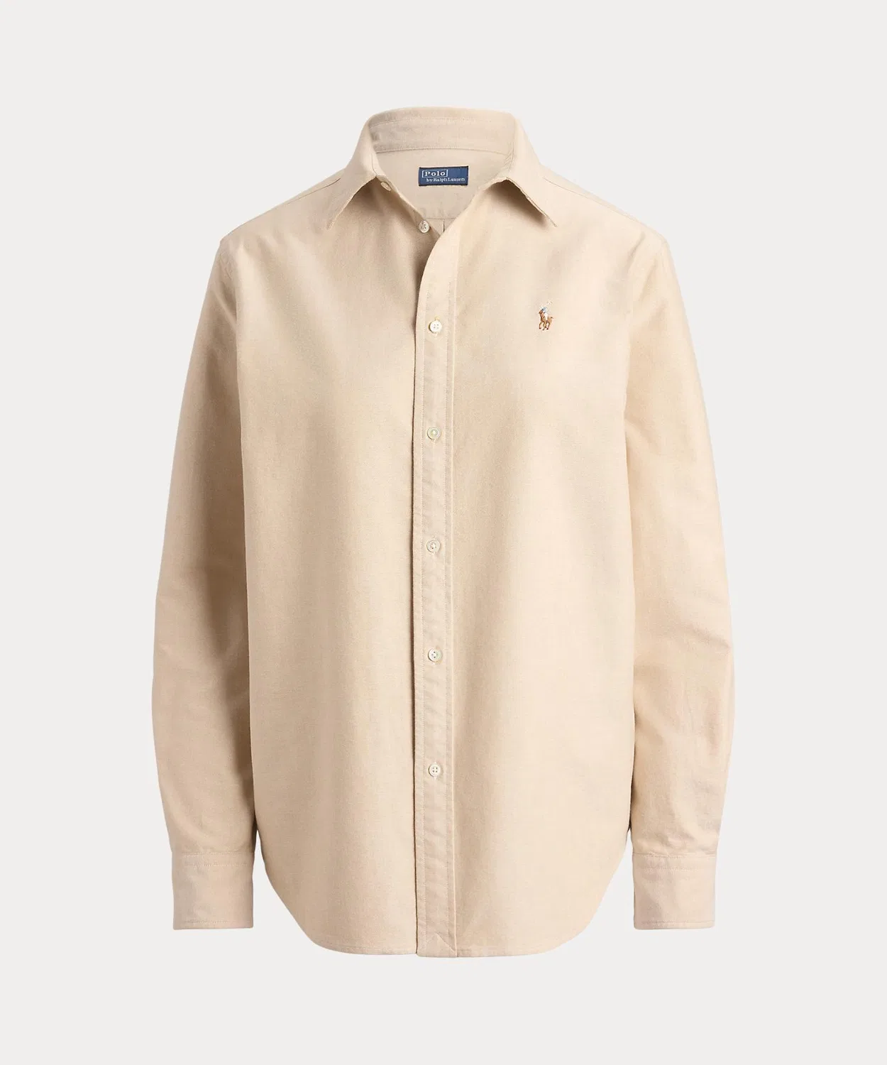 Женская классическая рубашка из хлопка с длинным рукавомPolo Ralph Lauren, Brown — фото 2