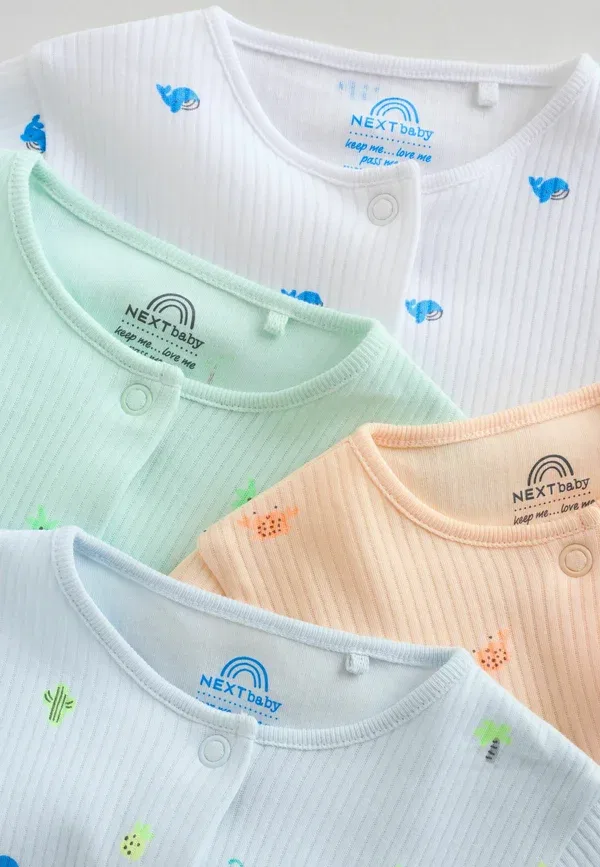 Пижама хлопок Regular fit - 4 pack Next multi print, мультиколор — фото 3