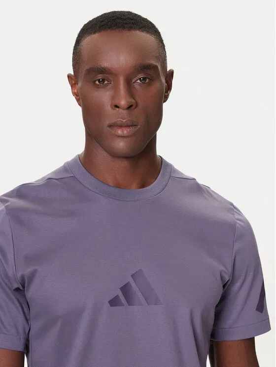 Футболка regular fit Adidas, фиолетовый — фото 4