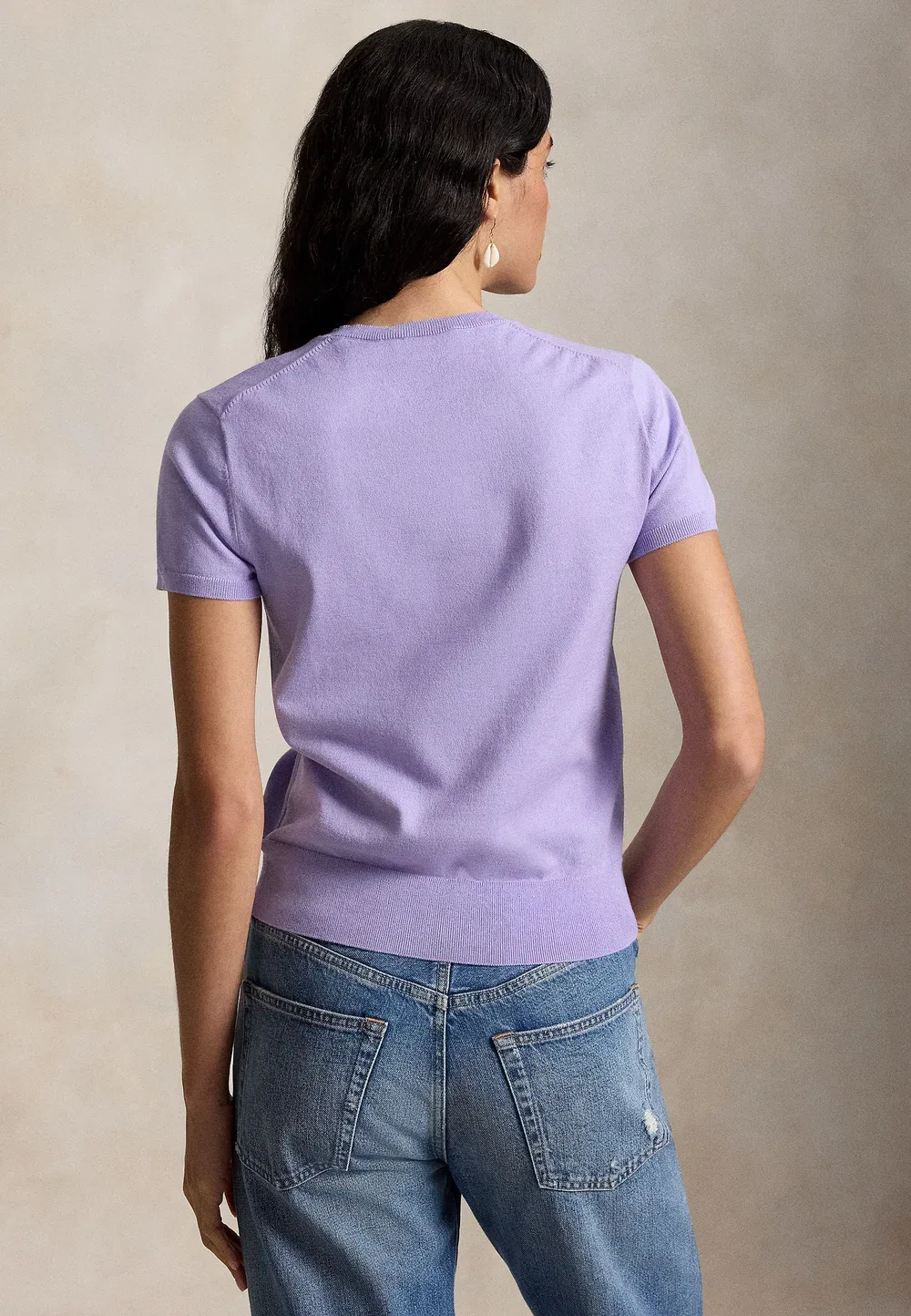 Простая футболка Polo Ralph Lauren, Cruise Lavendar — фото 3