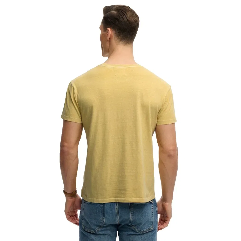 Футболка с коротким рукавом Cotton Classic Linen Pocket Superdry, желтый — фото 2