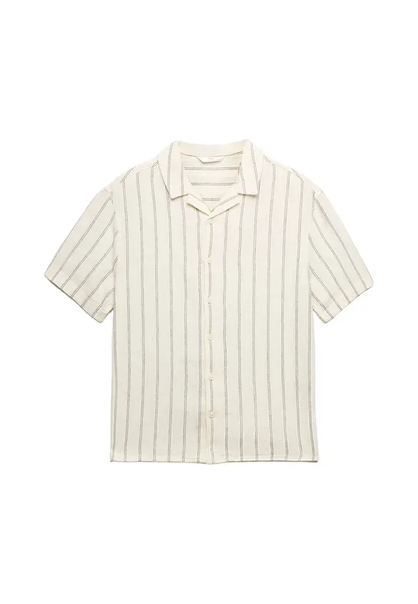 Рубашка с коротким рукавом Unisex Marks & Spencer, Ecru Mix, экрю