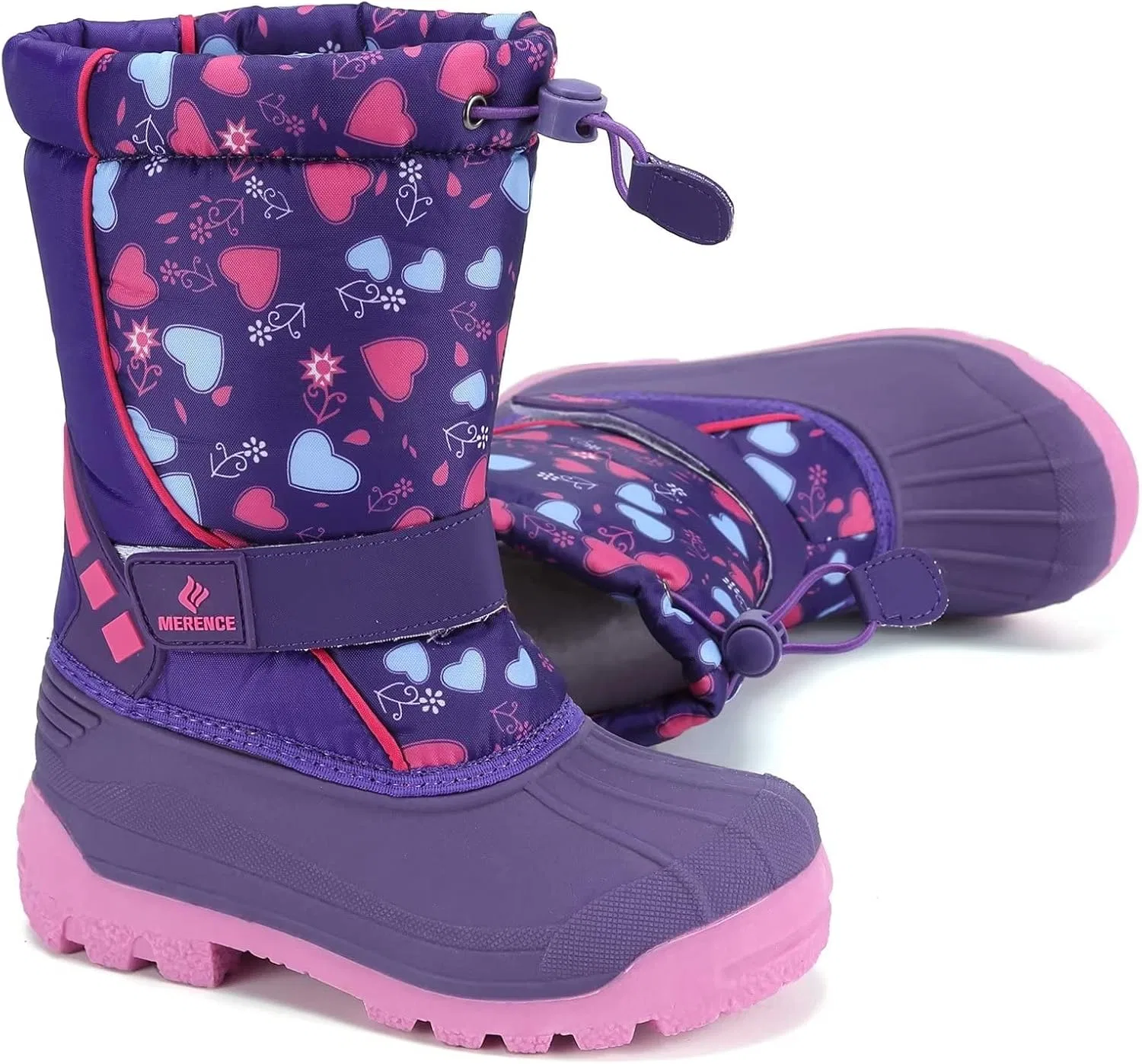 Детские зимние ботинки для девочек с мехом CIOR, Purple — фото 3