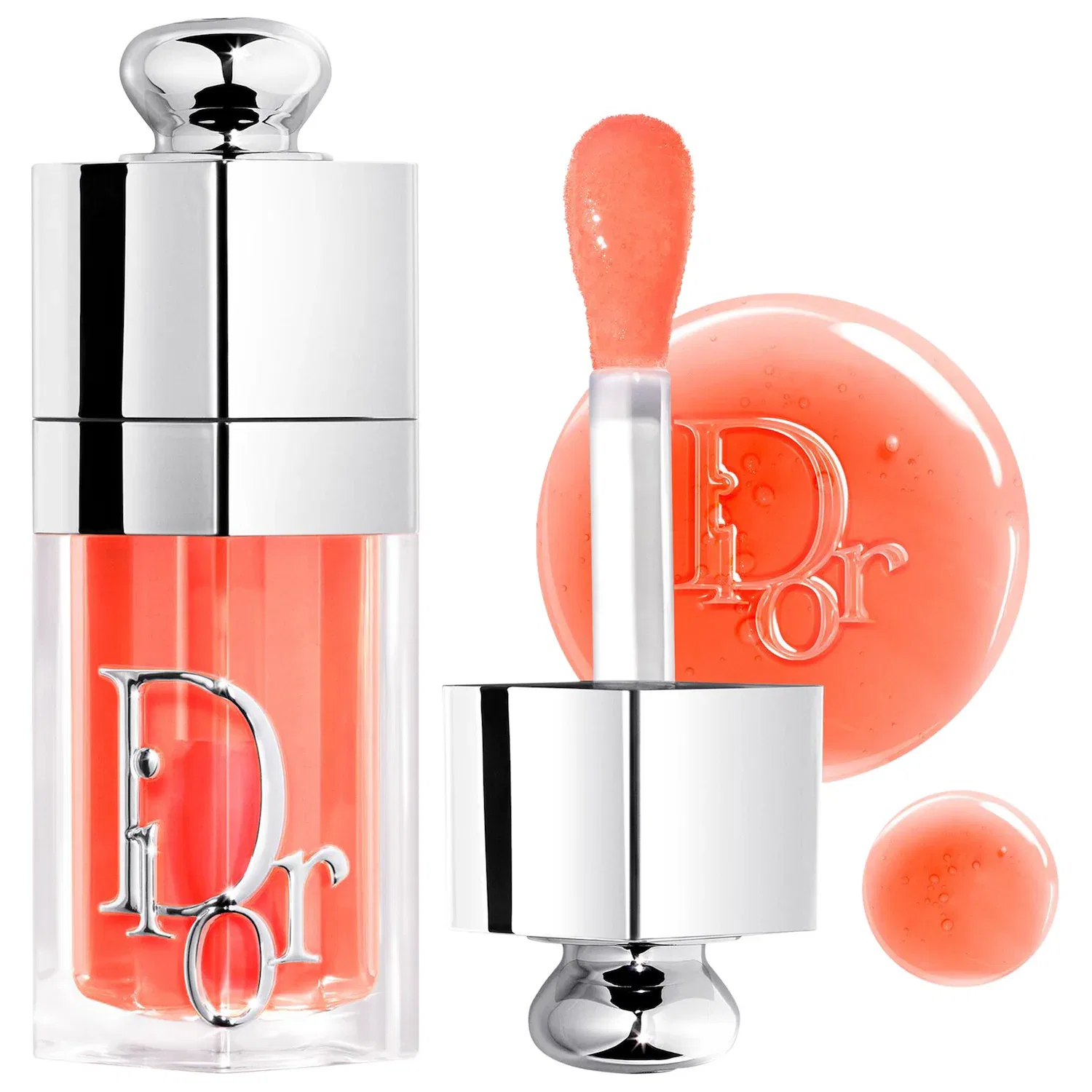 Масло для губ DIOR Addict Lip Glow Oil 6 мл с вишневым маслом, Standard size, DIOR, Color 041 Peachy