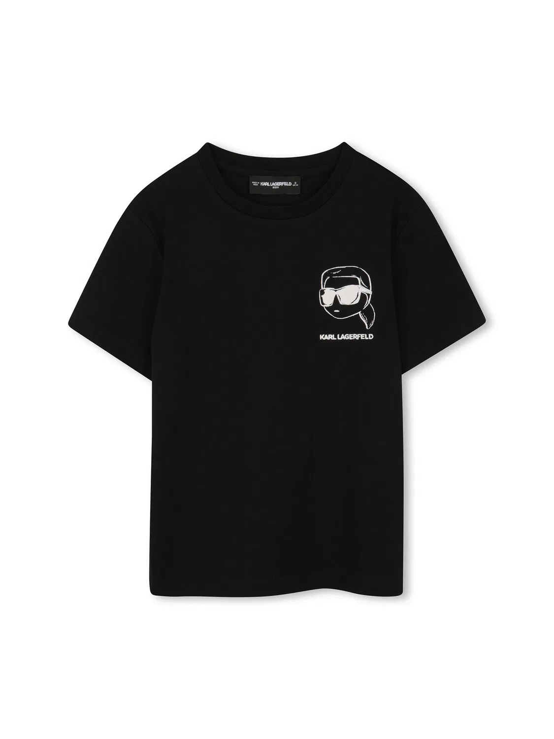 Футболка стандартного кроя для мальчика Karl Lagerfeld Kids, черный — фото 2
