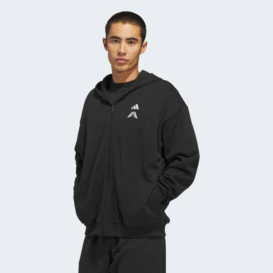 Мужской свитшот с капюшоном Anted Fz Hoody adidas, Черный