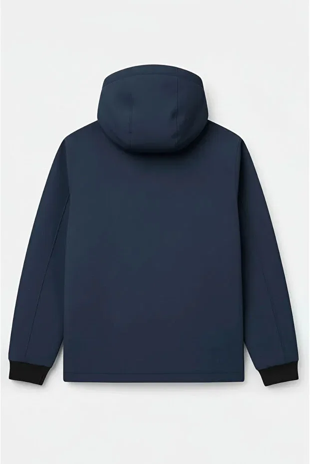 Детское спортивное пальто для мальчиков с капюшоном Civiltipolo, Navy Blue — фото 2