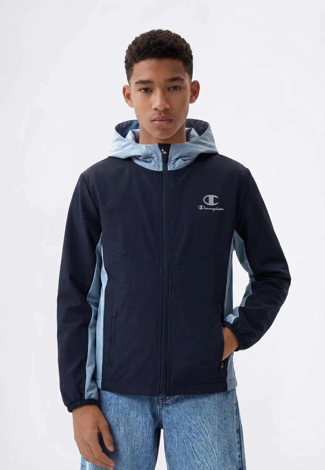 Спортивная куртка приталенного кроя для тренировок Champion, Dark Blue — фото 2