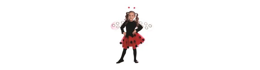 Детский костюм божьей коровки с крыльями и ободком Dress Up America, Red / Black — фото 3