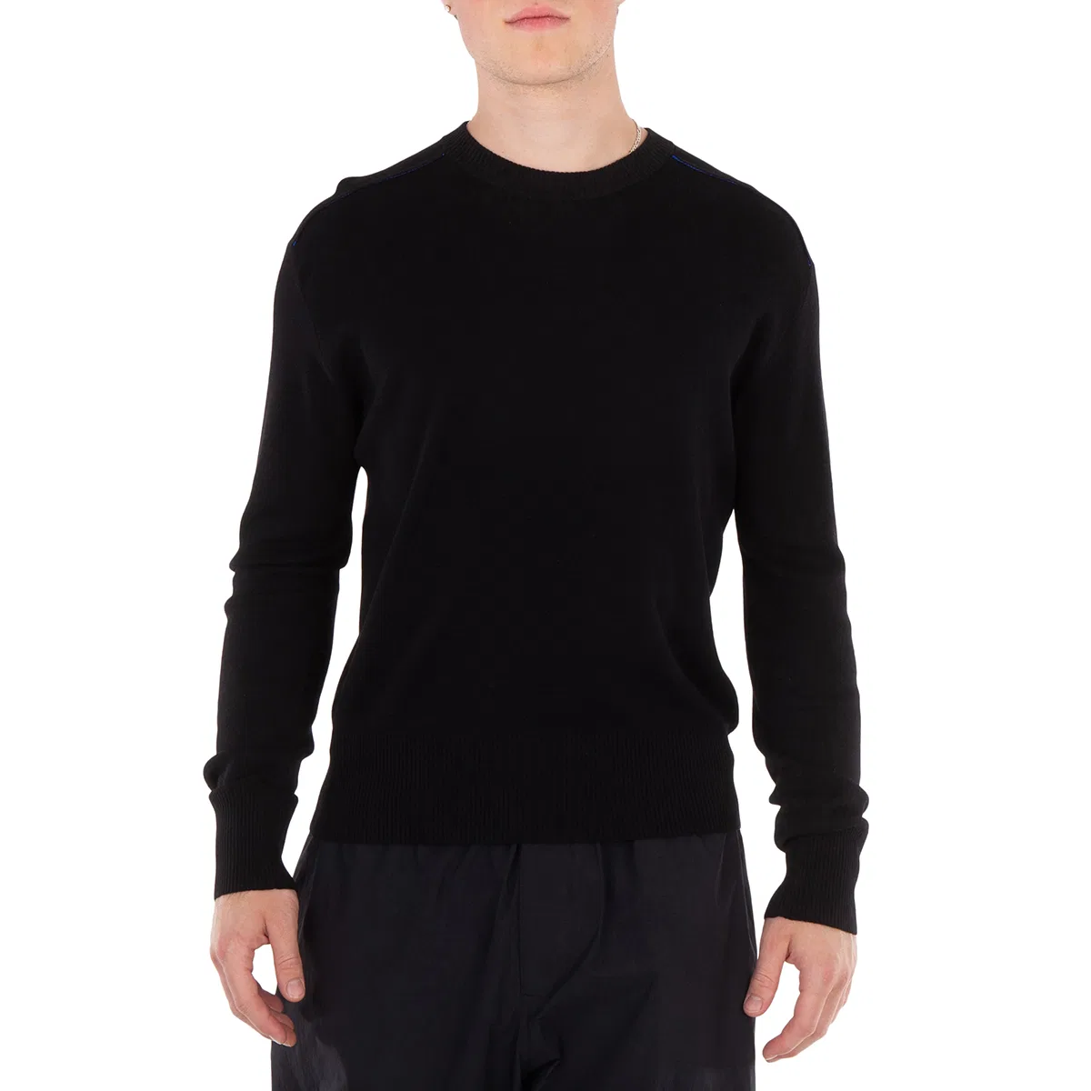 Джемпер из тонкой шерсти Fine-Knit Wool Jumper Burberry, Black
