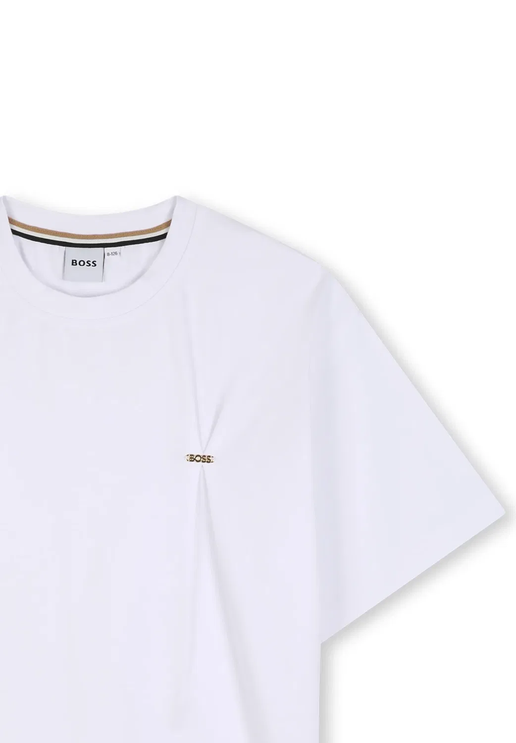 Футболка с короткими рукавами для детей и подростков - футболка с принтом Boss Kidswear, Blanc — фото 3