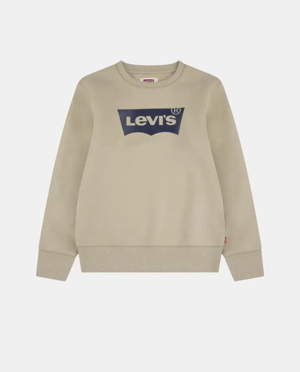 Детская кофта с круглым вырезом и принтом Levi's, Blanco