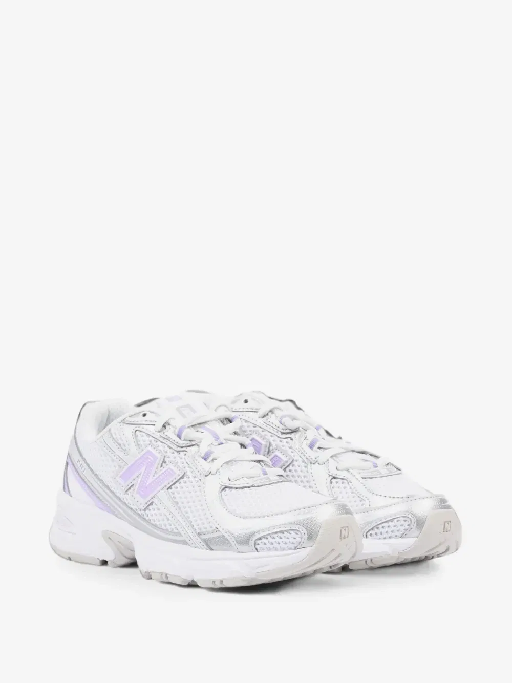Кроссовки 740 Bungee Lace с сетчатыми вставками New Balance Kids, белый