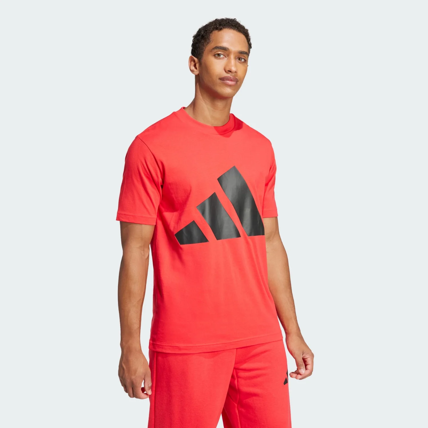 Футболка Adidas Essentials Big Logo, красный — фото 2