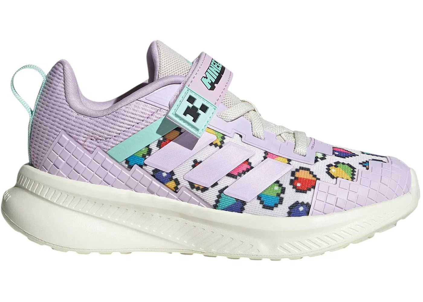 Детские кроссовки спортивные Adidas Fortarun 4.0, Ice Lavender Ice Lavender Semi Flash Aqua