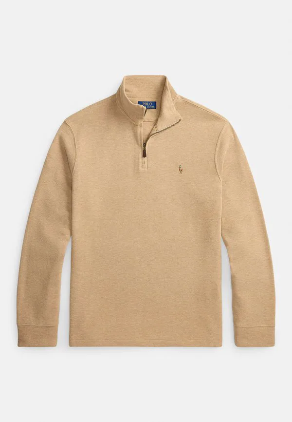 Свитер estaterib с застежкой-молнией до четверти длины Polo Ralph Lauren, Classic Camel Heather — фото 4