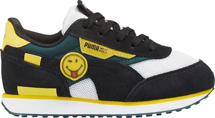 

Кроссовки Puma SmileyWorld x Future Rider Little Kid Black Vibrant Yellow, черный