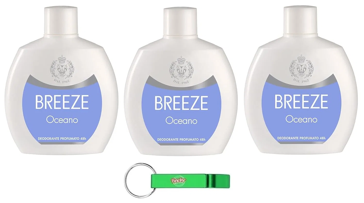 Дезодорант без алюминия Beni Culinari Breeze Oceano, 100 мл, набор 3 шт., Ocean