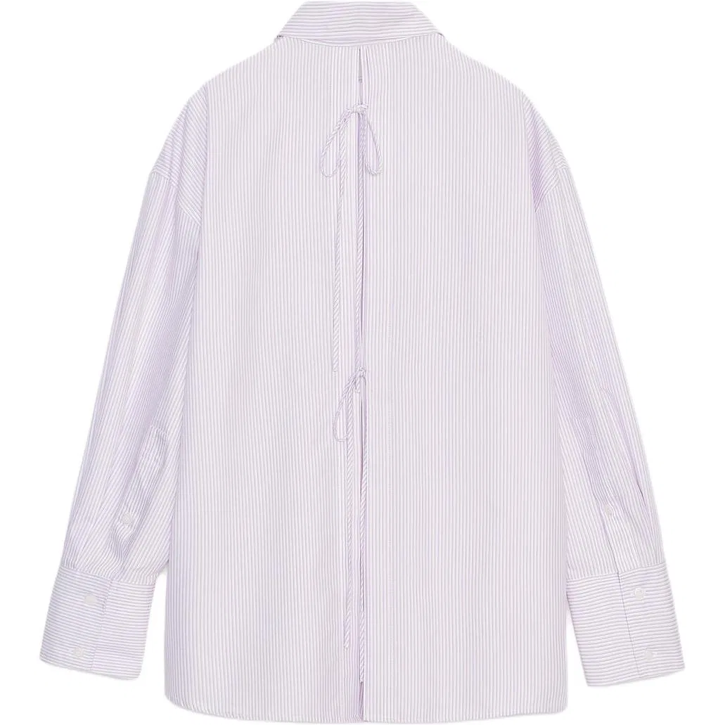 Женская рубашка с лацканами Light Purple ZARA, Light Purple — фото 3