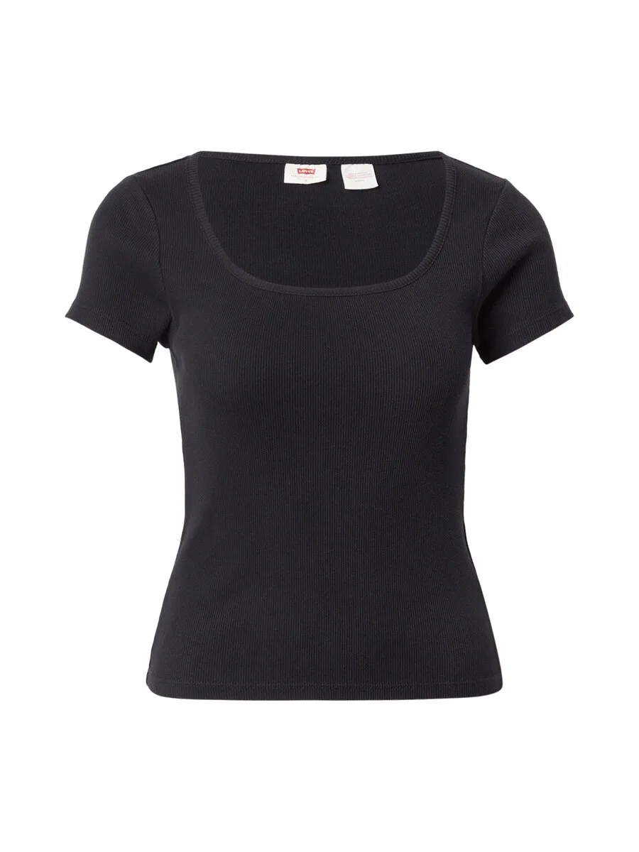 Футболка LEVI'S «Essential Square Neck Tee» черного цвета