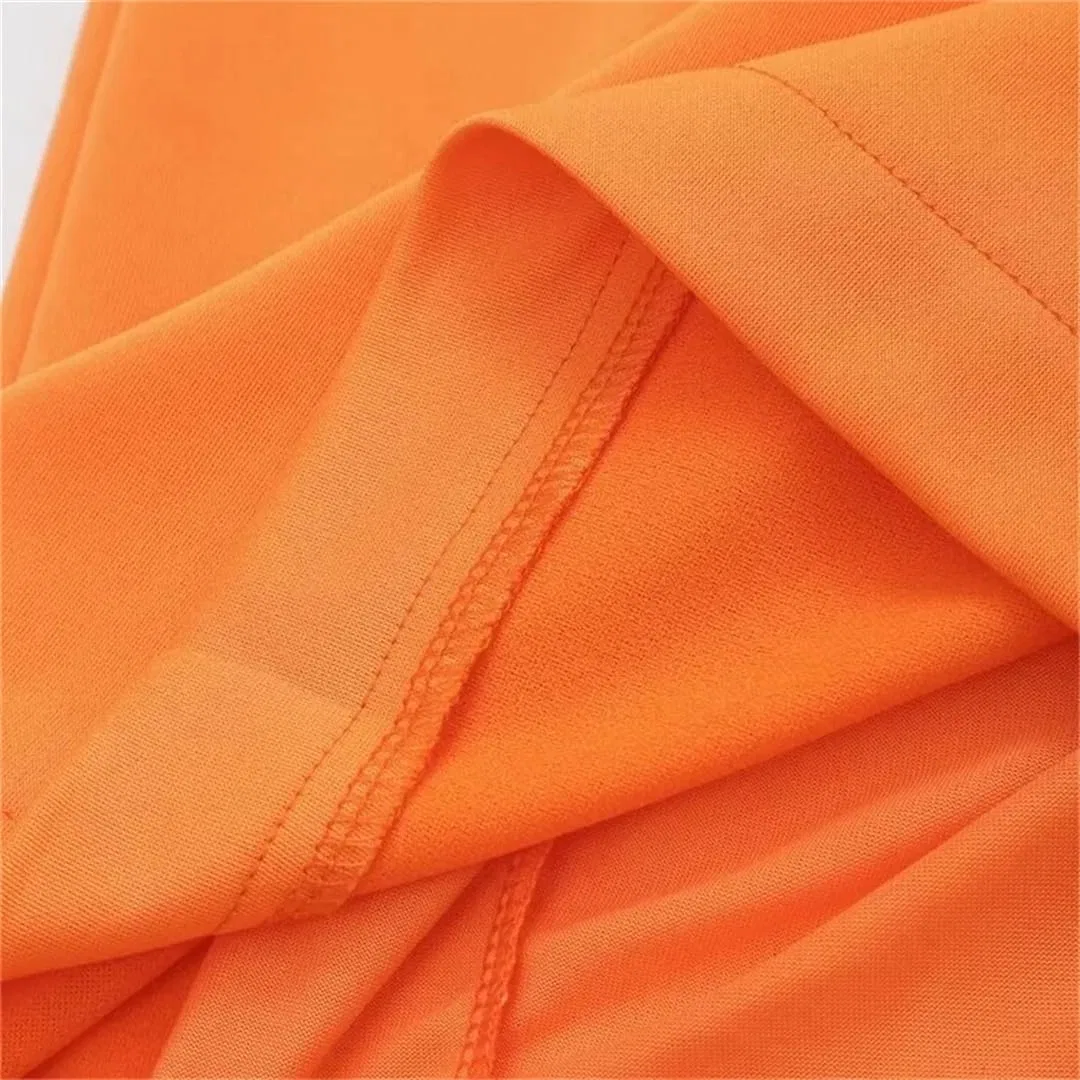 Женское атласное платье миди с открытой спиной Generic, Orange — фото 4