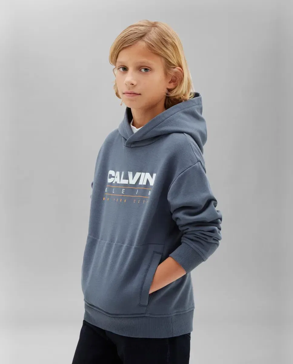 Детская худи для мальчиков с капюшоном Calvin Klein, Azul