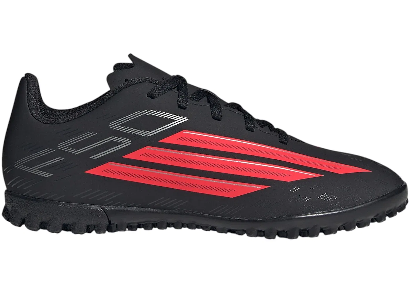 Детские кроссовки для мальчиков с синтетическим верхом Adidas F50 Club TF, Core Black Lucid Red Core Black