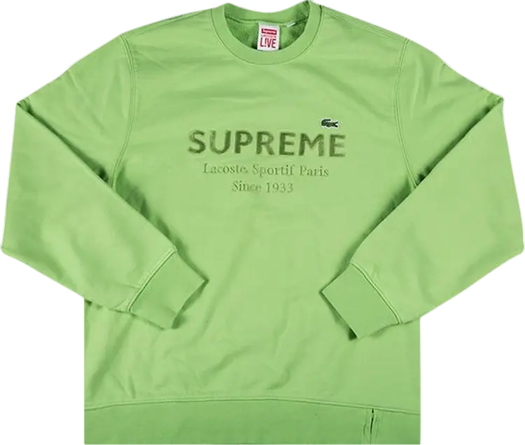 

Толстовка Supreme x Lacoste Crewneck 'Green', зеленый
