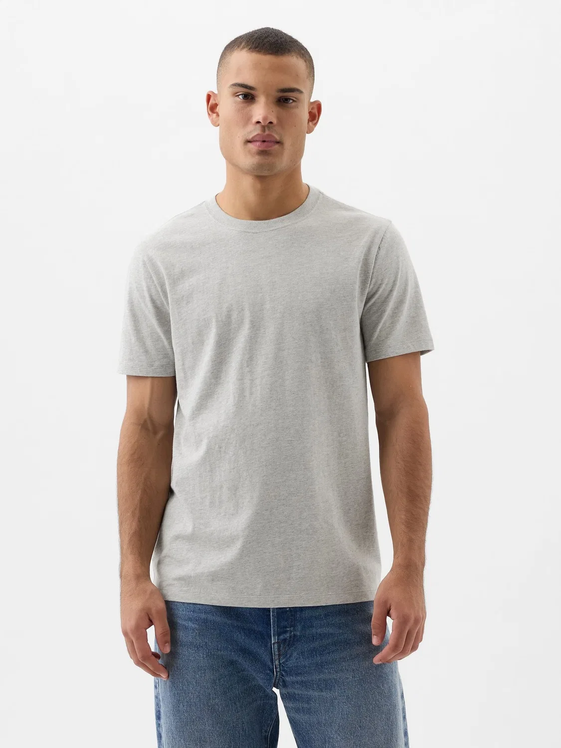 Футболка хлопковая Everyday Soft Gap, светло-серый