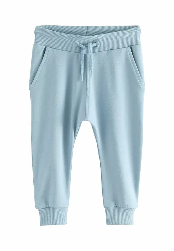 Брюки из хлопка с эластаном Regular fit joggers 5 pack Next, Ecru, Navy Blue, темно-синий/кремовый — фото 4