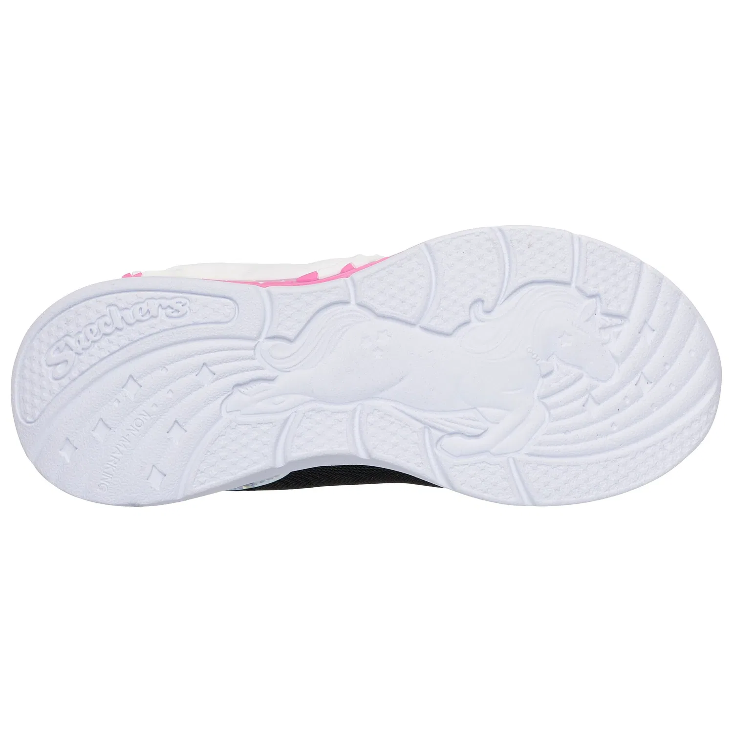 Детские кроссовки с блестками и единорогом Skechers, Black/Multi — фото 3