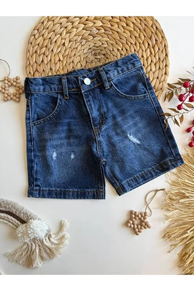 Детские шорты для мальчиков джинсовые Neva Baby&Kids, Blue — фото 2